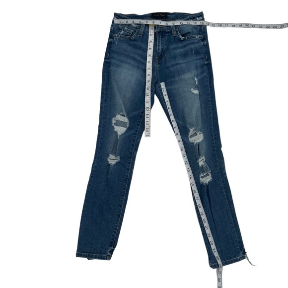 Flying Monkey Distressed Frayed Hem Skinny Jeans Size 27 Women's - Picture 5 of 6